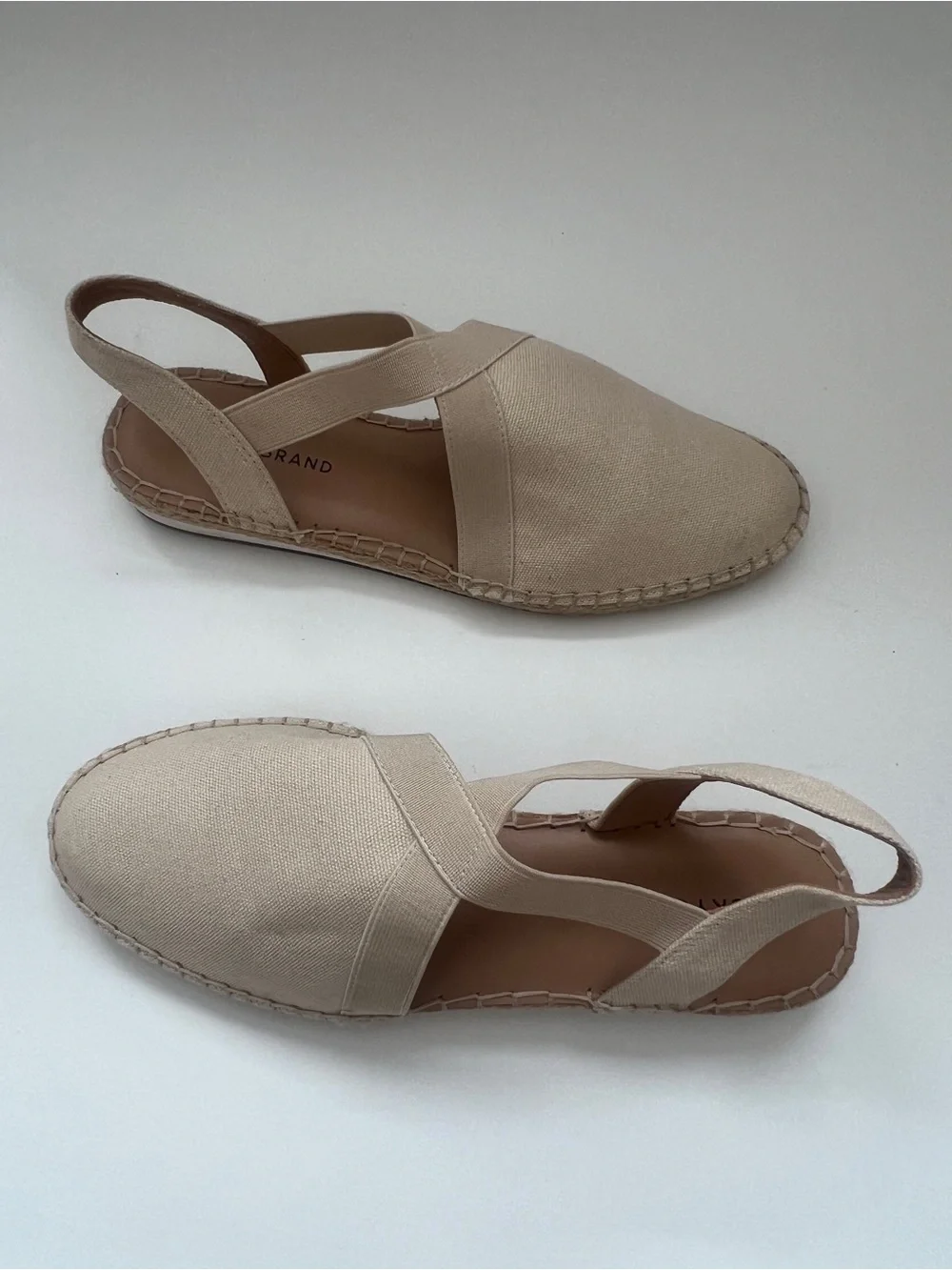 Lucky Brand Rifka slingback Women’s sandals In Cream Size 9M Pre Owned
